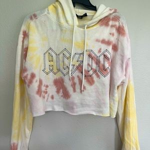 Cropped AC/DC hoodie